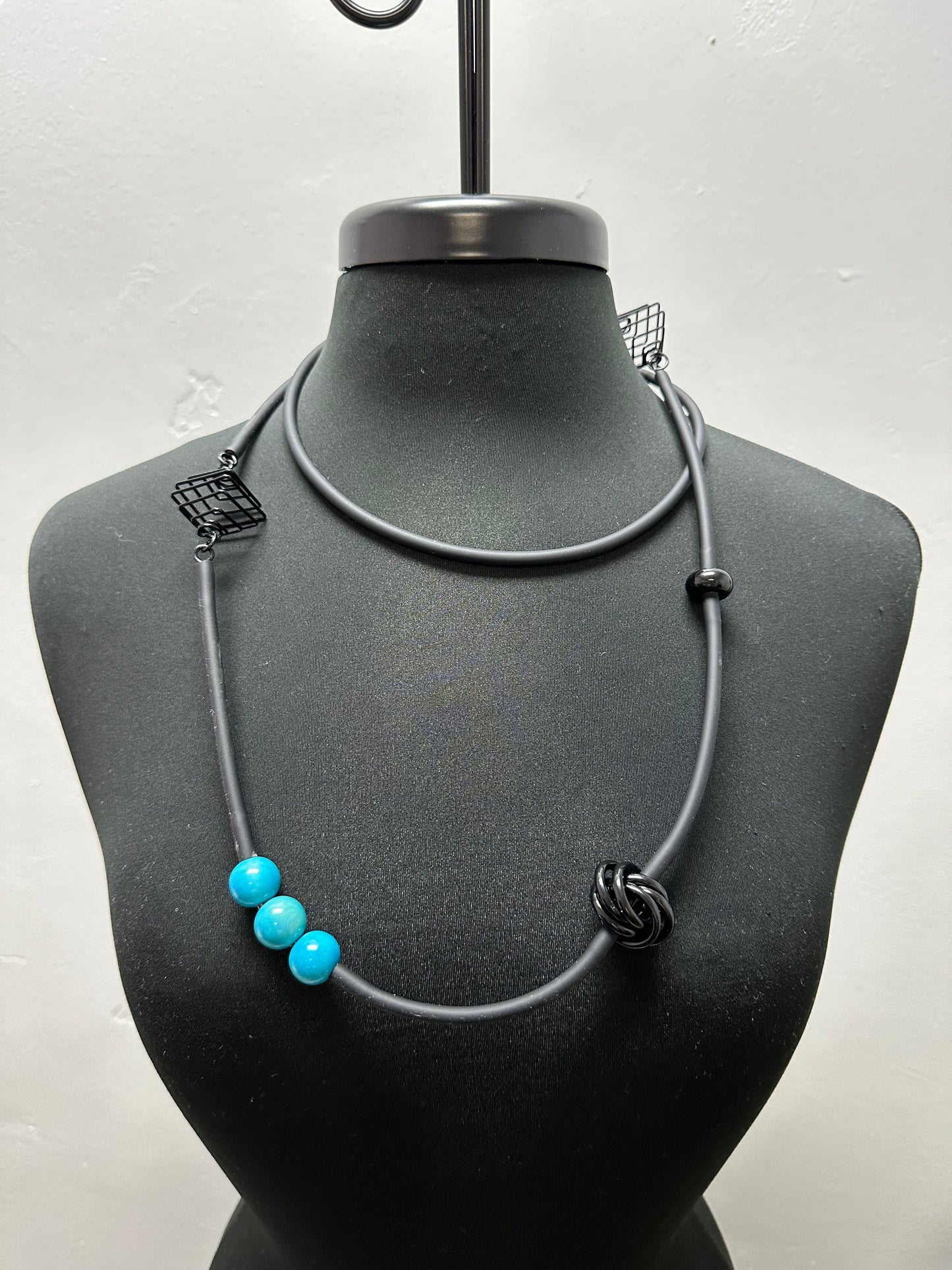 Monterey Teal Tagua Necklace