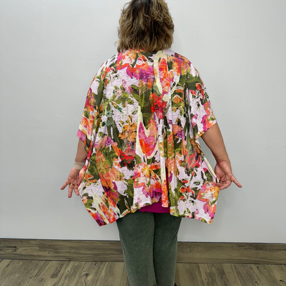 
                  
                    Floral Printed Knit Shawl - One Size
                  
                