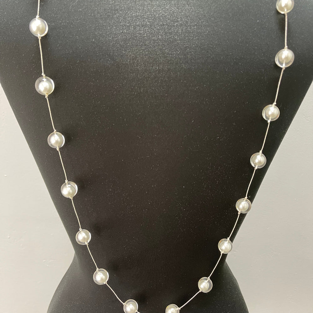 Long Vintage Pearl Necklace