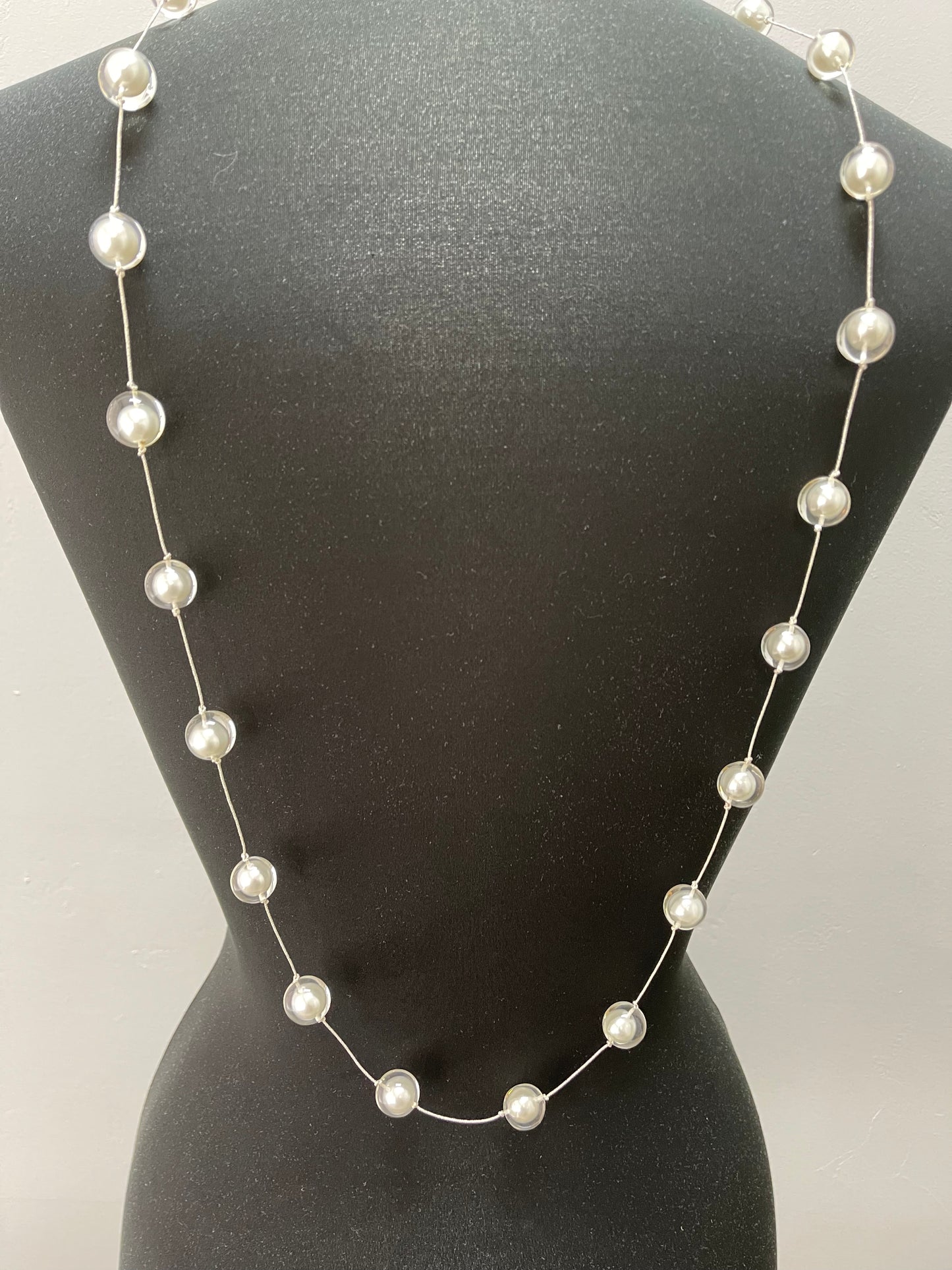 Long Vintage Pearl Necklace