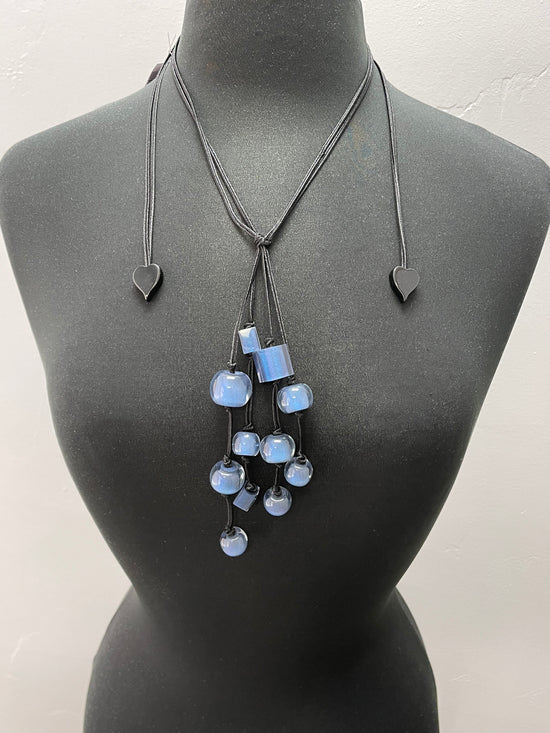 Blue Colorful Cubes Necklace