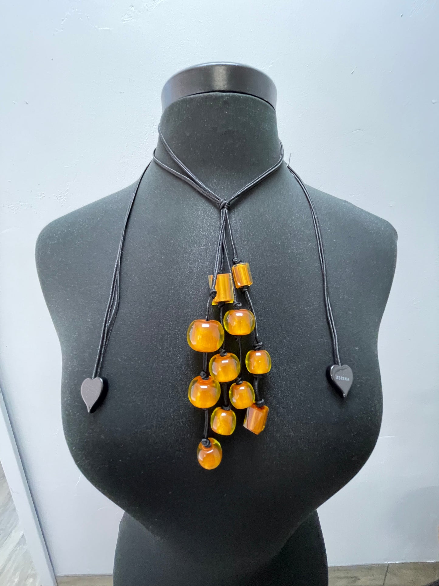 Gold Colorful Cubes Necklace