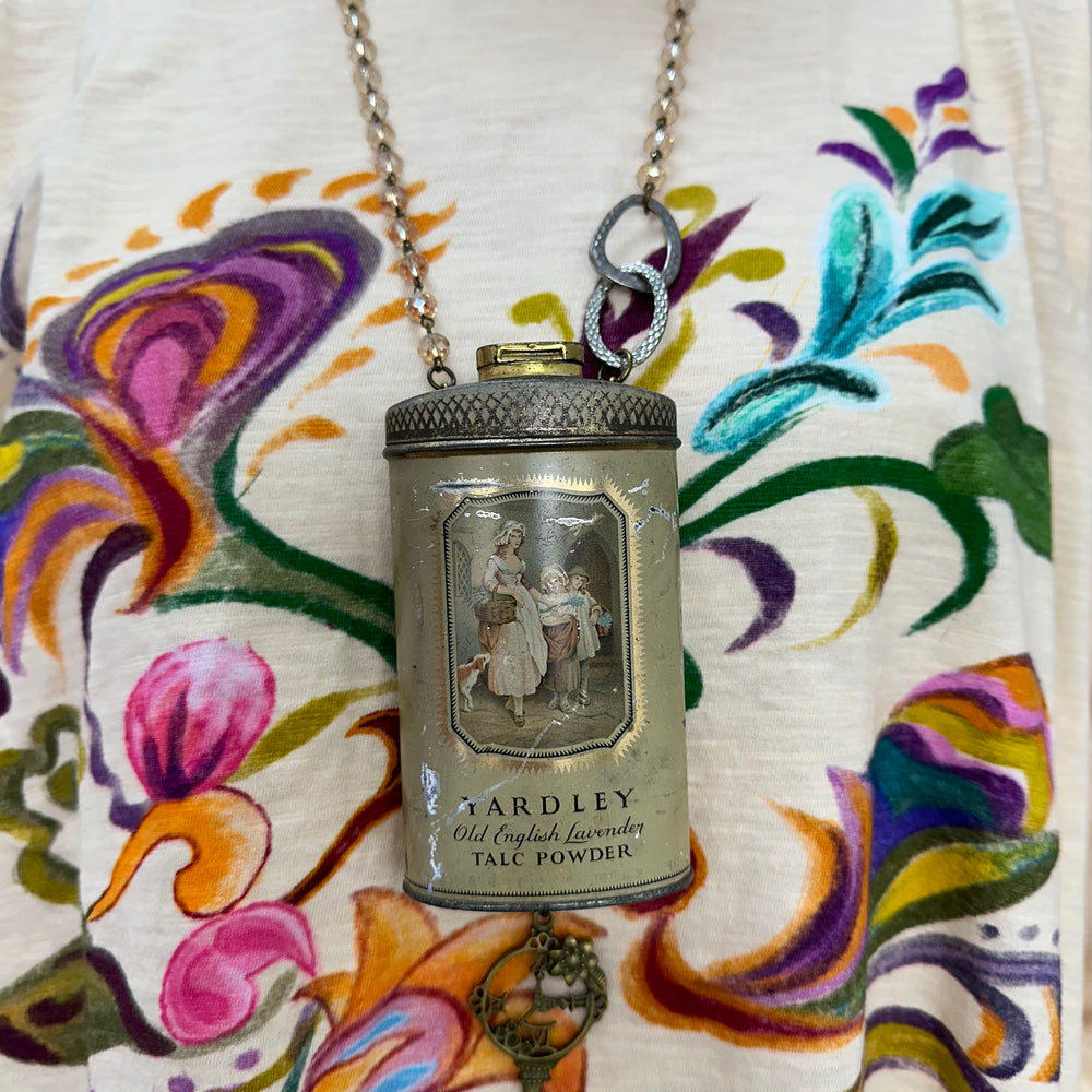 Vintage Talc Powder Necklace