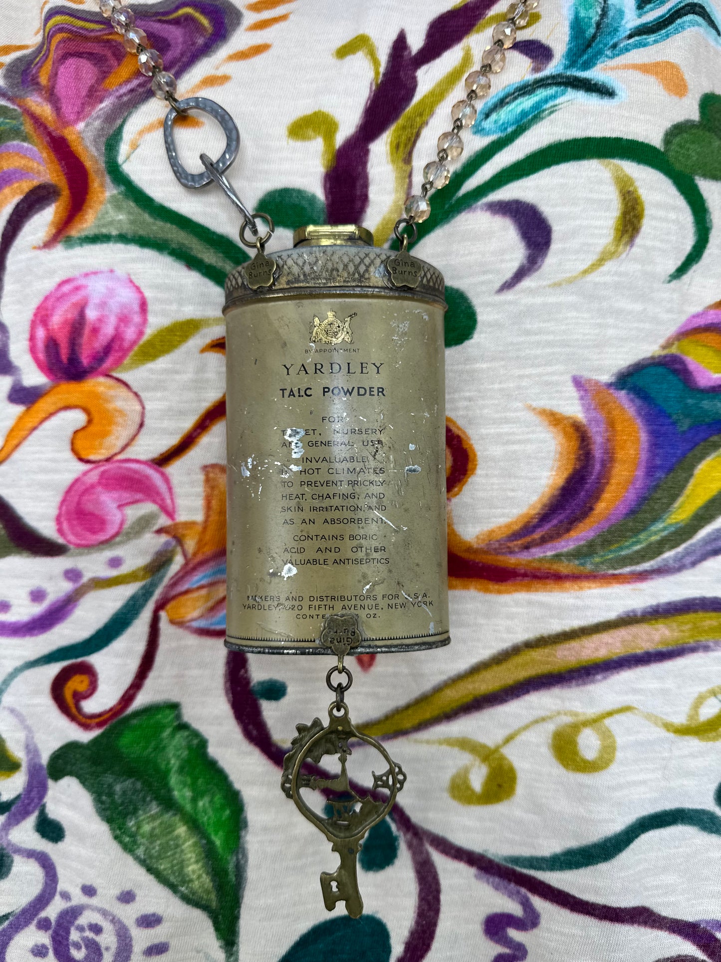 Vintage Talc Powder Necklace