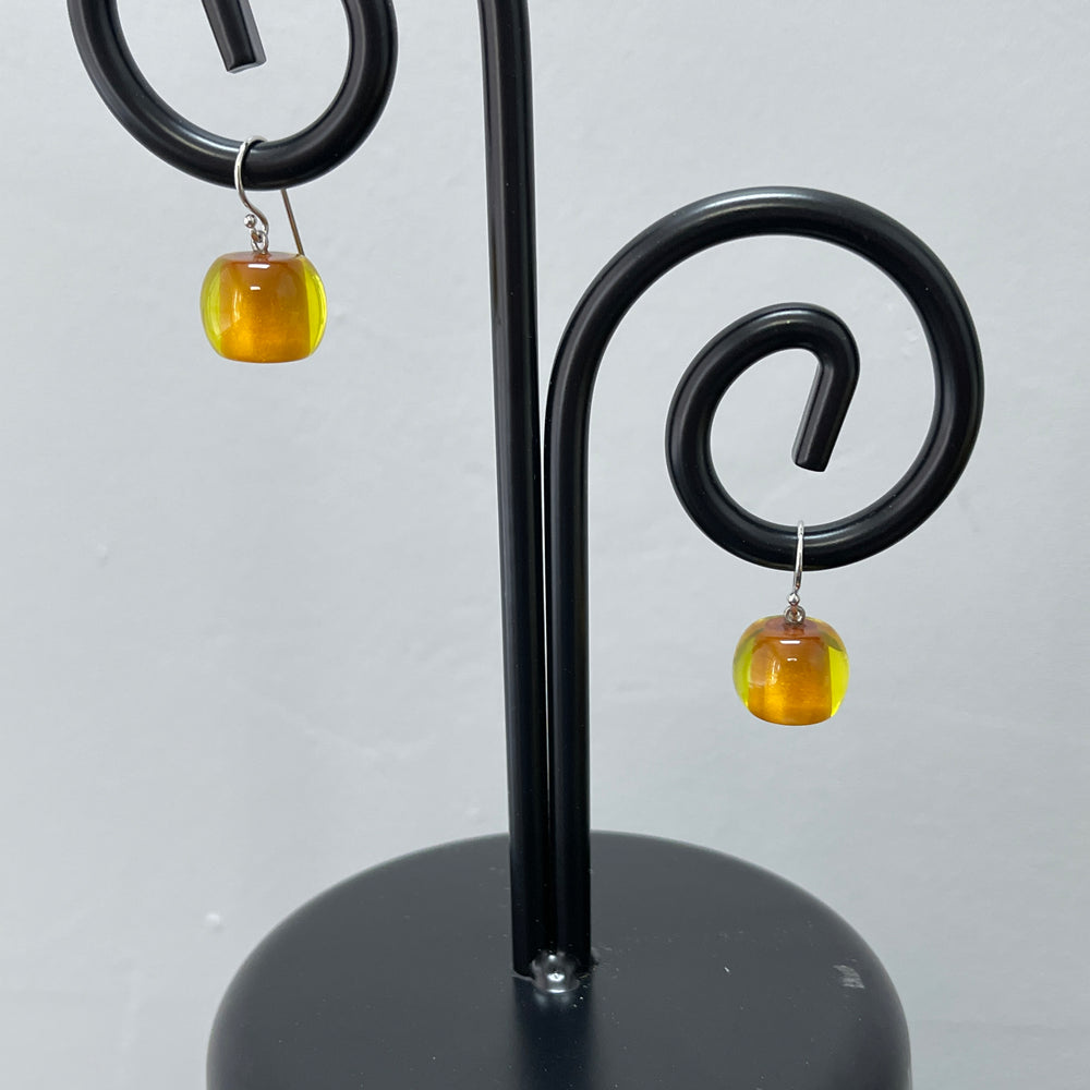 Short Gold Polyresin Earring