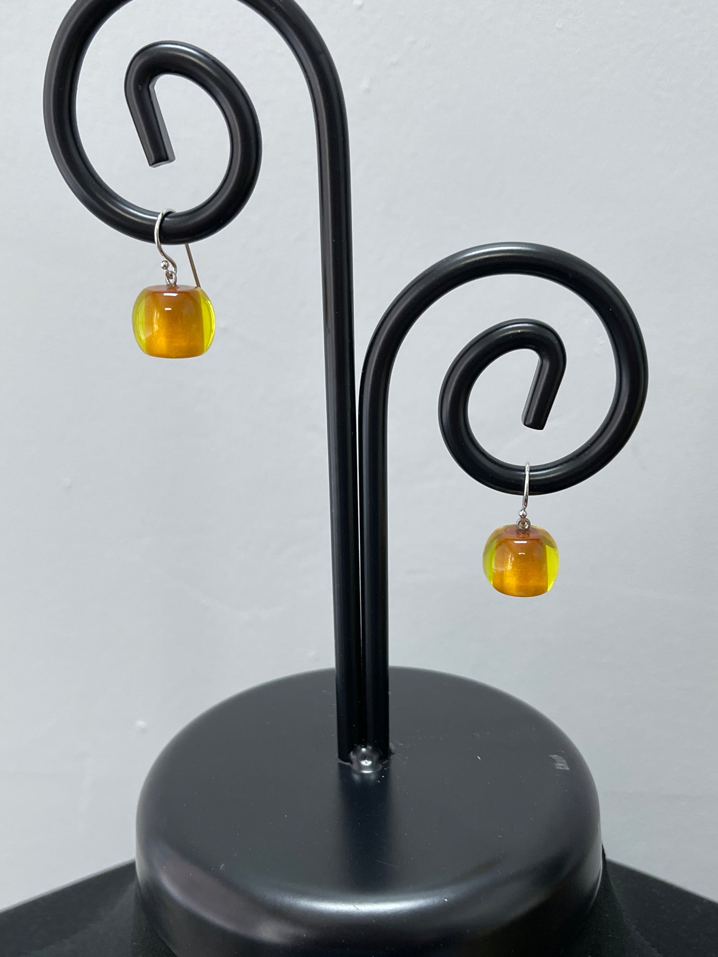 Short Gold Polyresin Earring