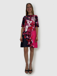 Red Floral Shift Dress
