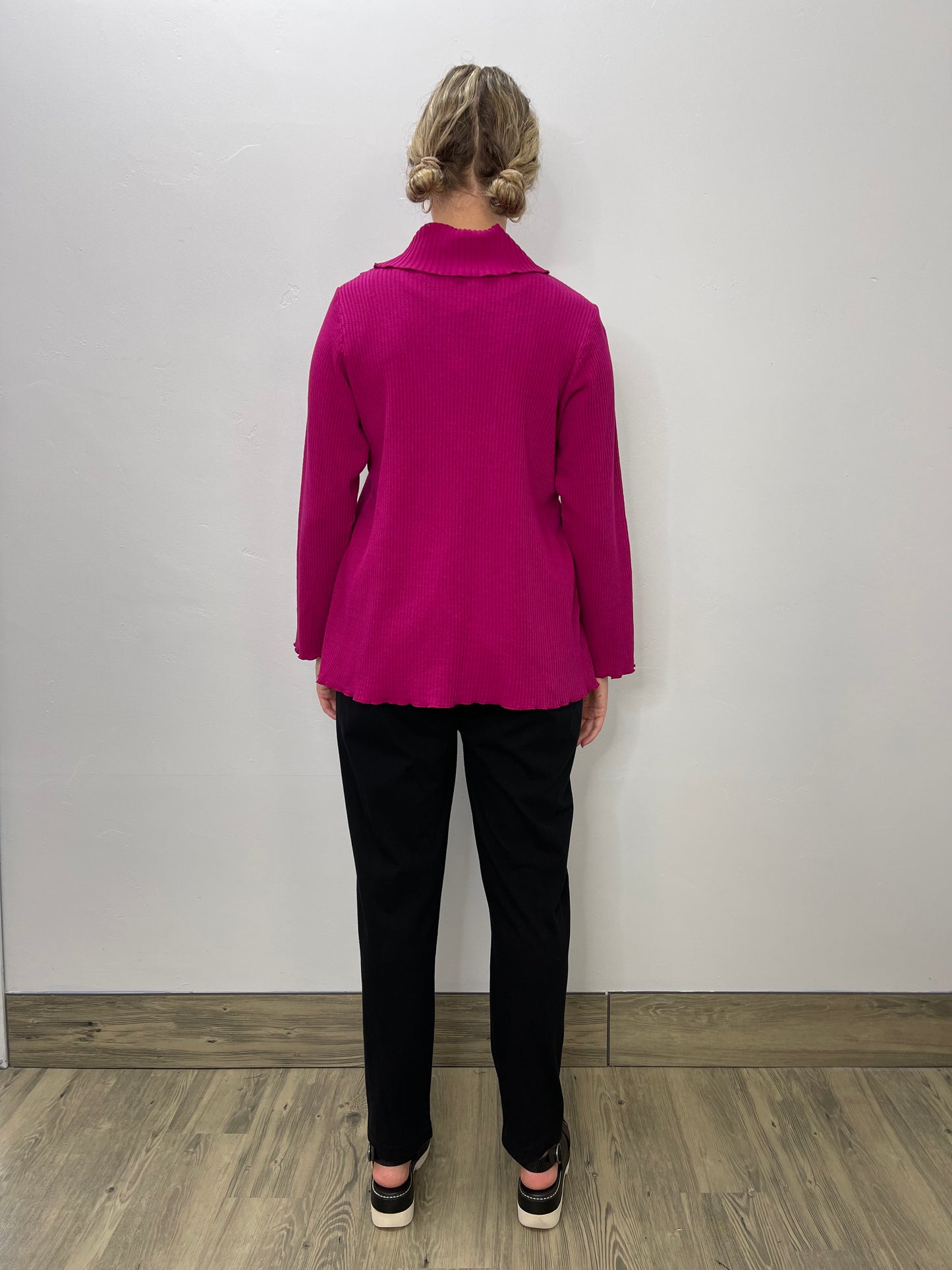 Load image into Gallery viewer, Magenta Waffle Patch Tunic
