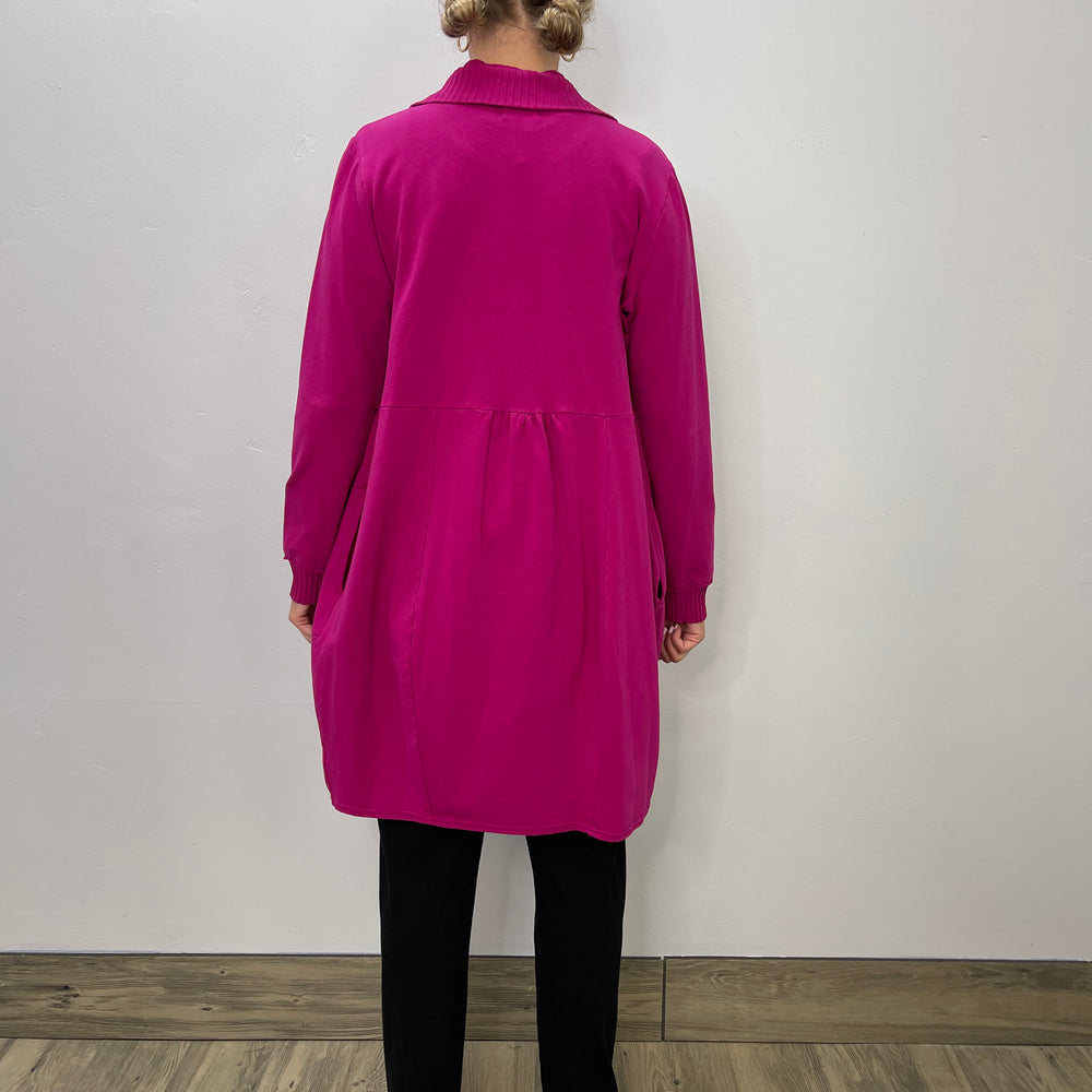 
                  
                    Magenta Button Down Bee Coat
                  
                