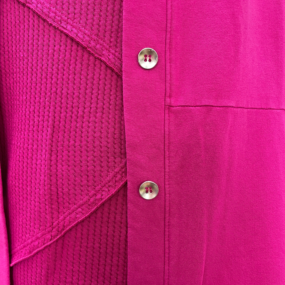 
                  
                    Magenta Button Down Bee Coat
                  
                