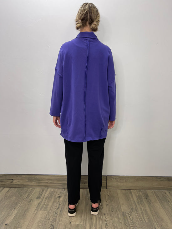 Violet Roll Neck Long Sleeve Tunic