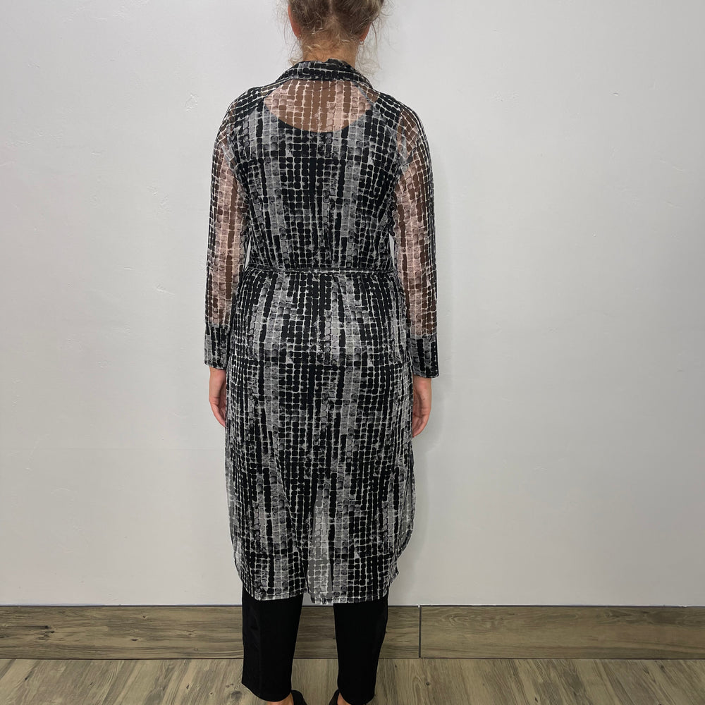 
                  
                    Long Sleeve Mesh Pattern Dress
                  
                