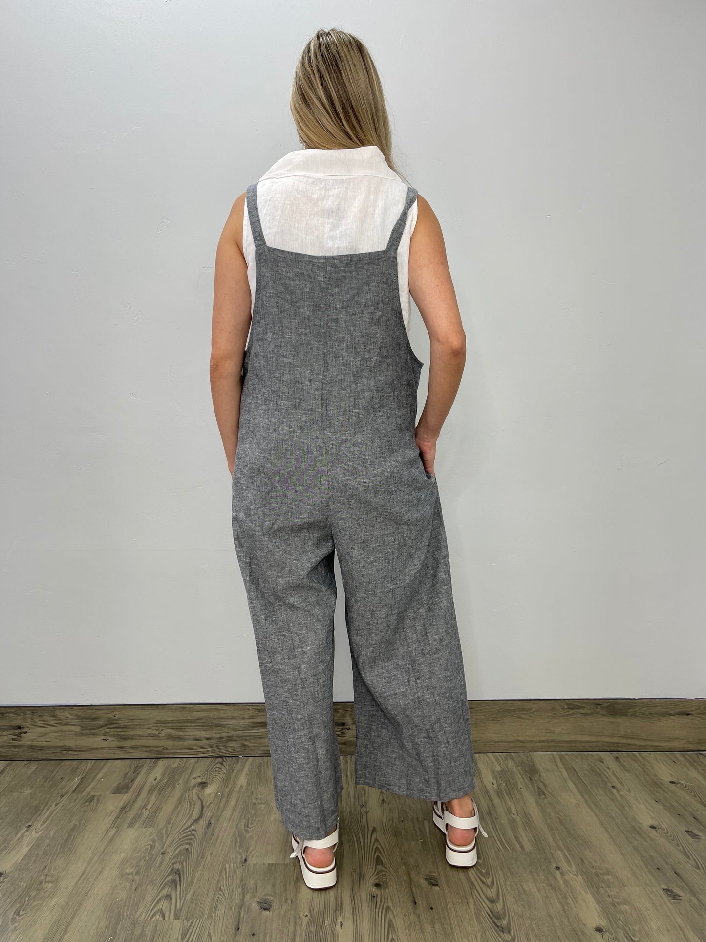 Fenini Linen Adjustable Jumpsuit