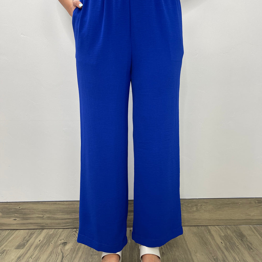 Blue Straight Leg Pant