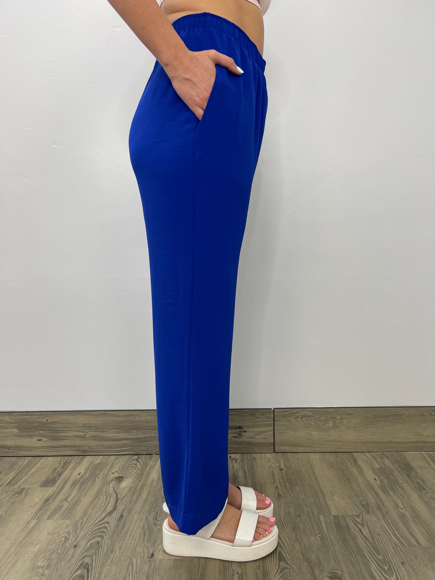 Blue Straight Leg Pant – Twist Boutique