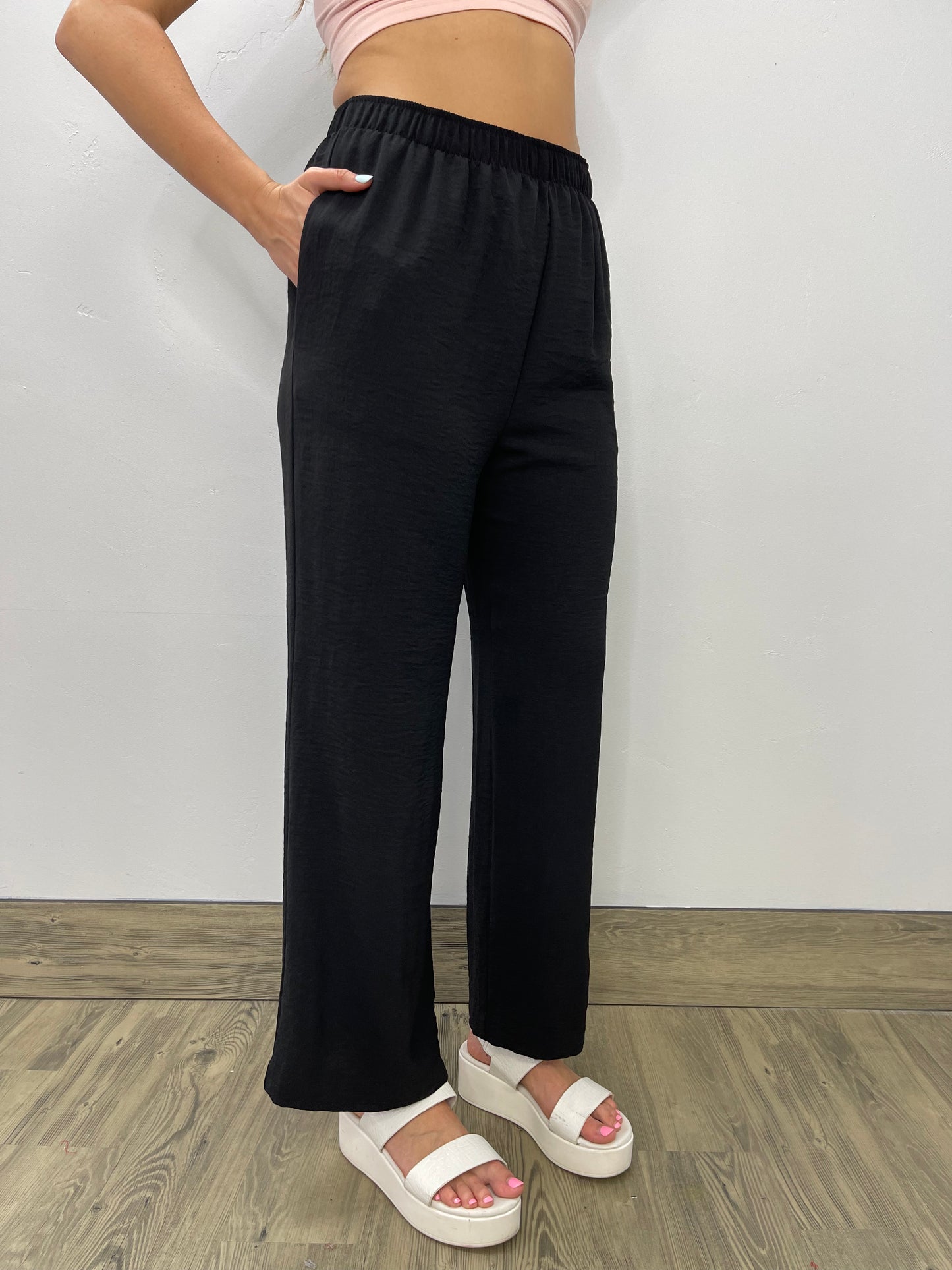 Black Straight Leg Pant