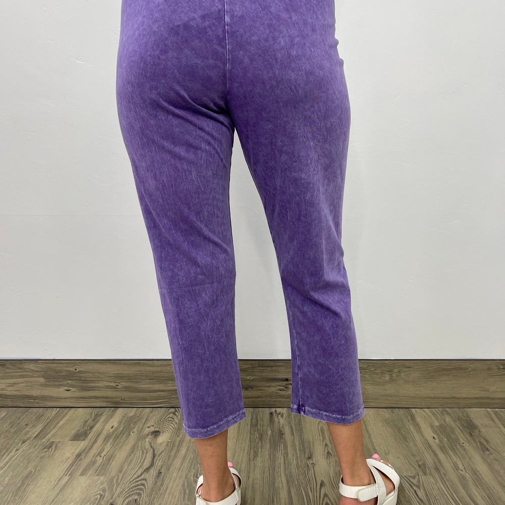 
                  
                    Purple Mineral Wash M37 Capri Legging
                  
                