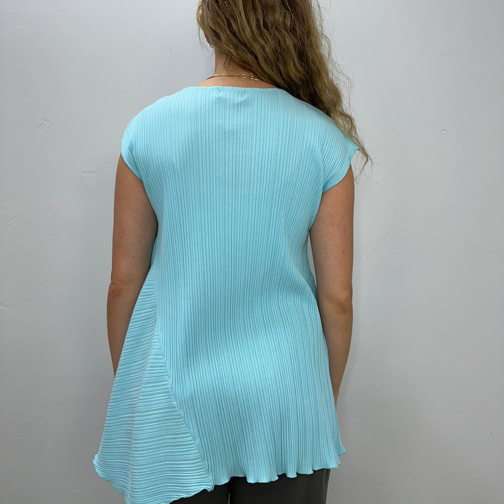 
                  
                    Arctic Blue Cap Sleeve Ribbed Tunic
                  
                