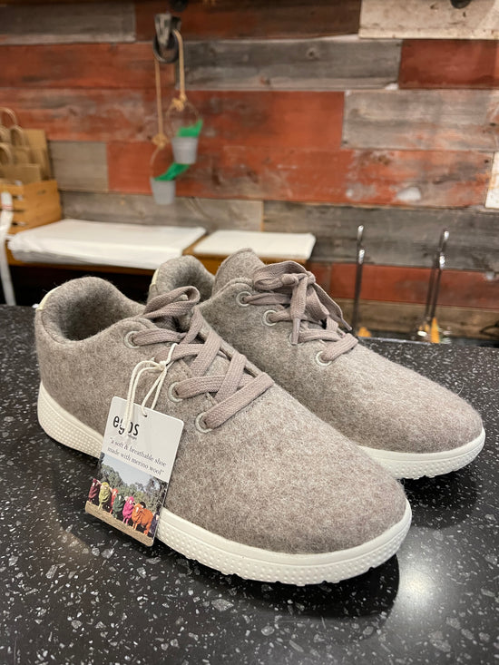 Grey Wool Sneakers Shoes