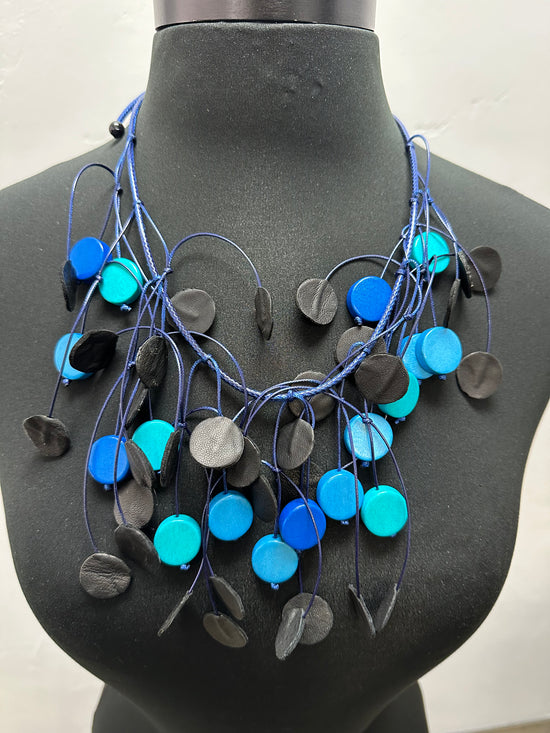 Blue Whimsical Adjustable Necklace