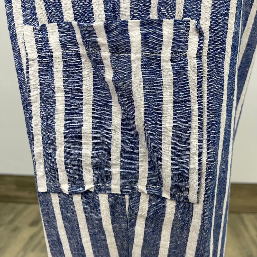 
                  
                    Blue Stripe Tie Cargo Pant
                  
                