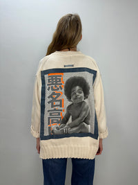 Cream Knit Notorious B.I.G. Sweater - One Size