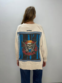 Cream Knit Guns N' Roses Sweater - One Size