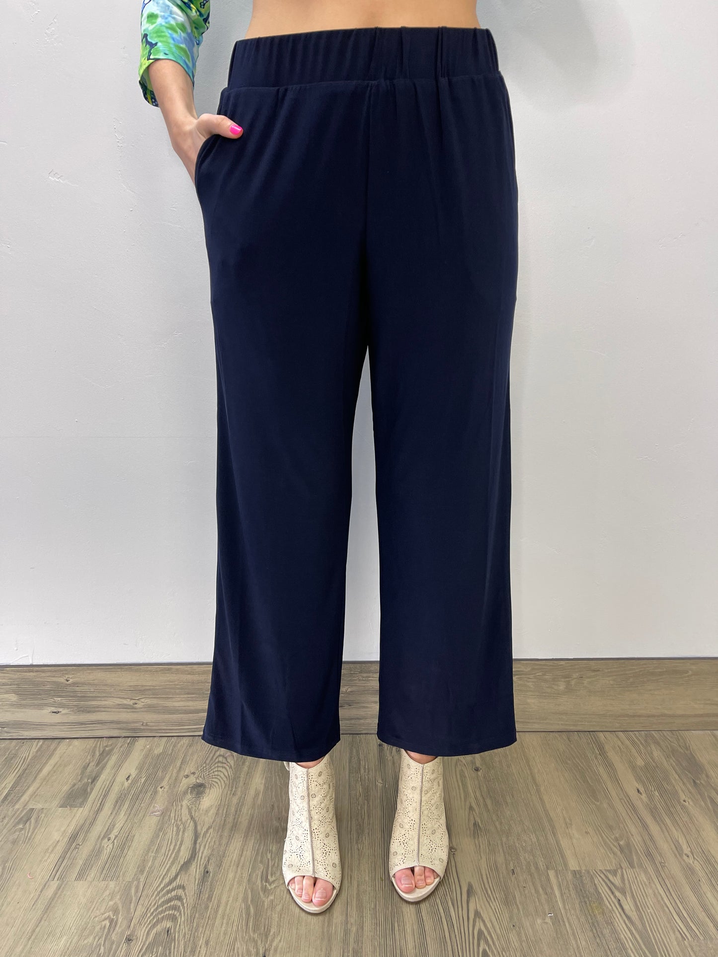 Navy ITY Full Length Pant