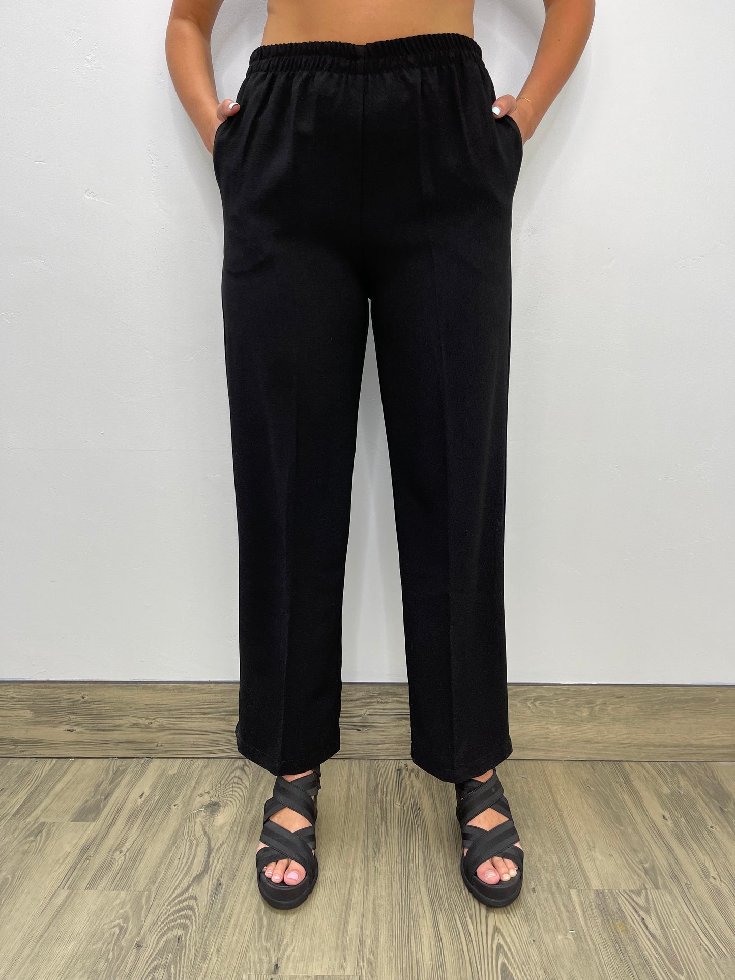 Black Straight Leg Pant