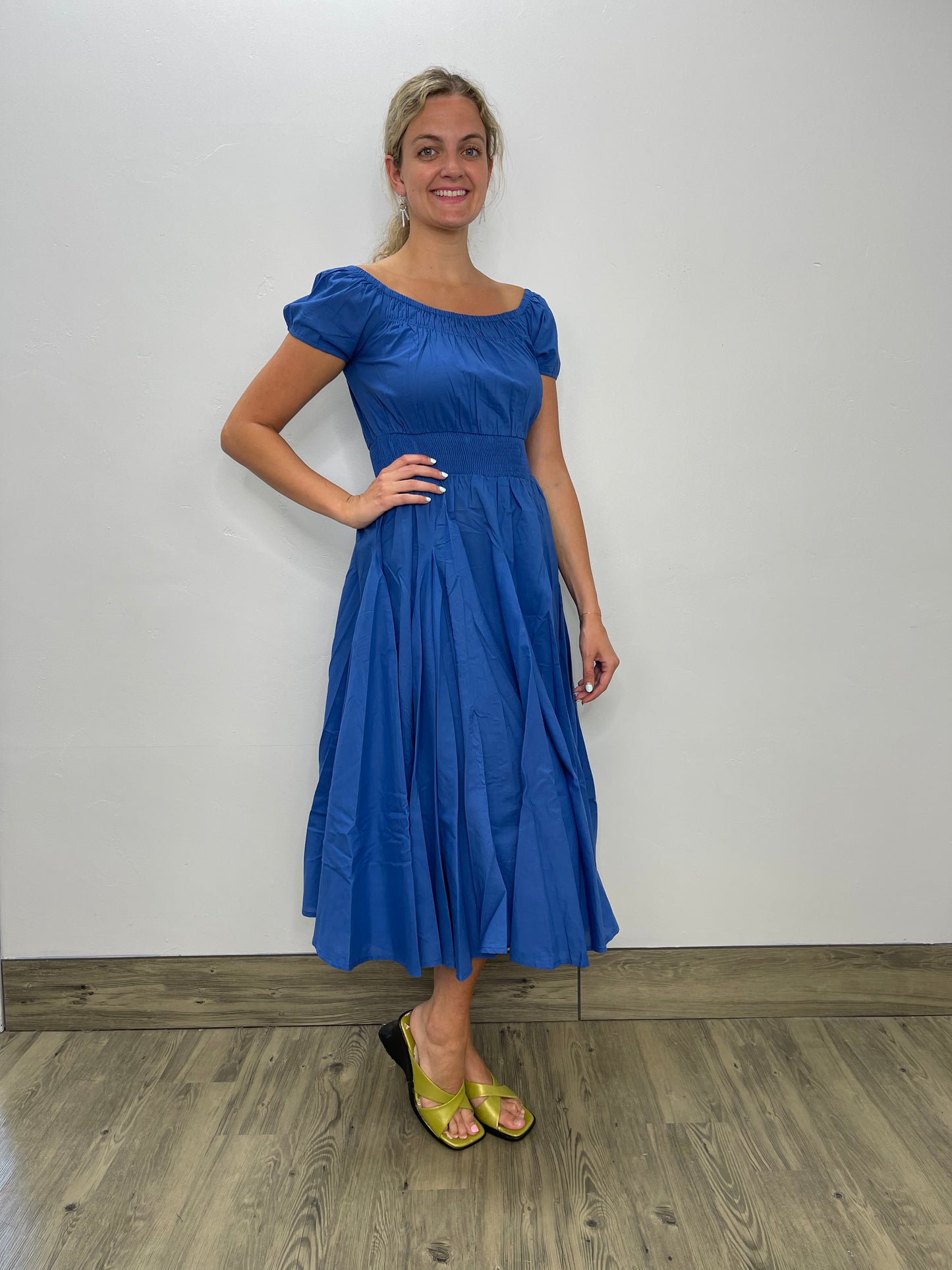 Royal Blue Short Sleeve Tango Mango Dress