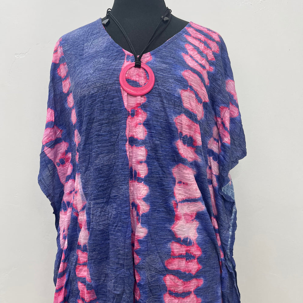 Cerise Short Sleeve Caftan Top