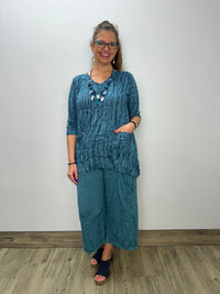 Everglade Pattern Liloude Crinkled Tunic