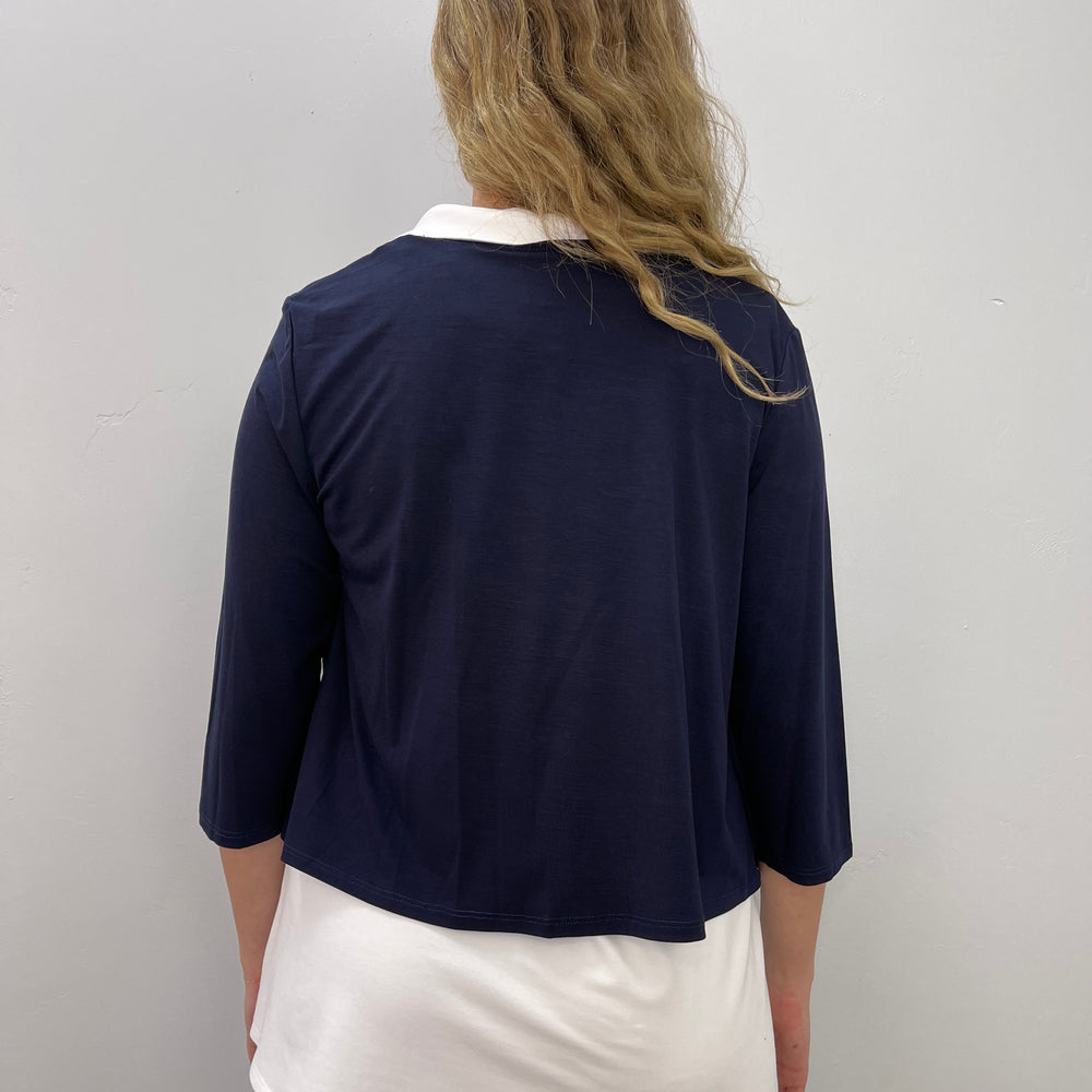 
                  
                    Navy Bamboo Long Sleeve Cover Up Cardigan
                  
                