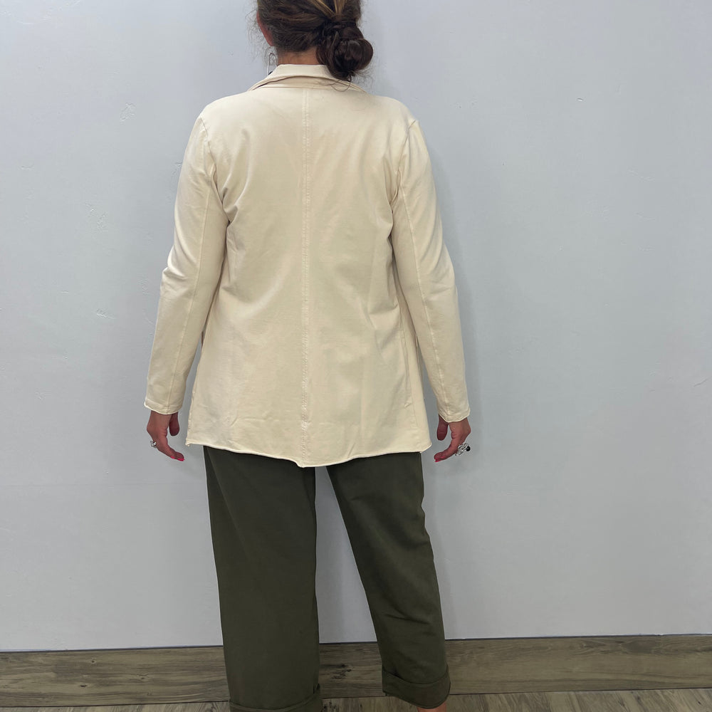 
                  
                    Beige Shenka Knit Cotton Jacket
                  
                