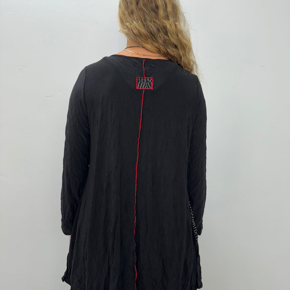 
                  
                    Black Crinkle ITY Tunic
                  
                