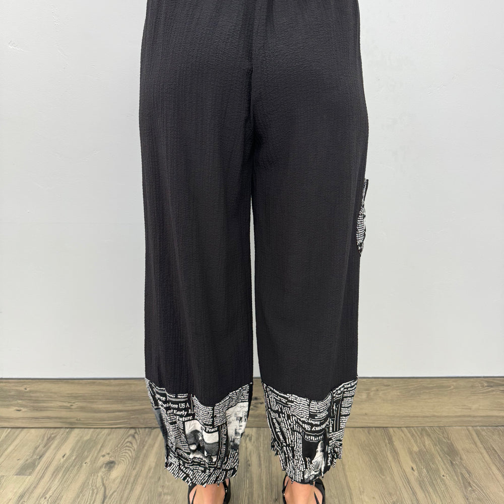 
                  
                    Newspaper Print Pant with Pockets
                  
                