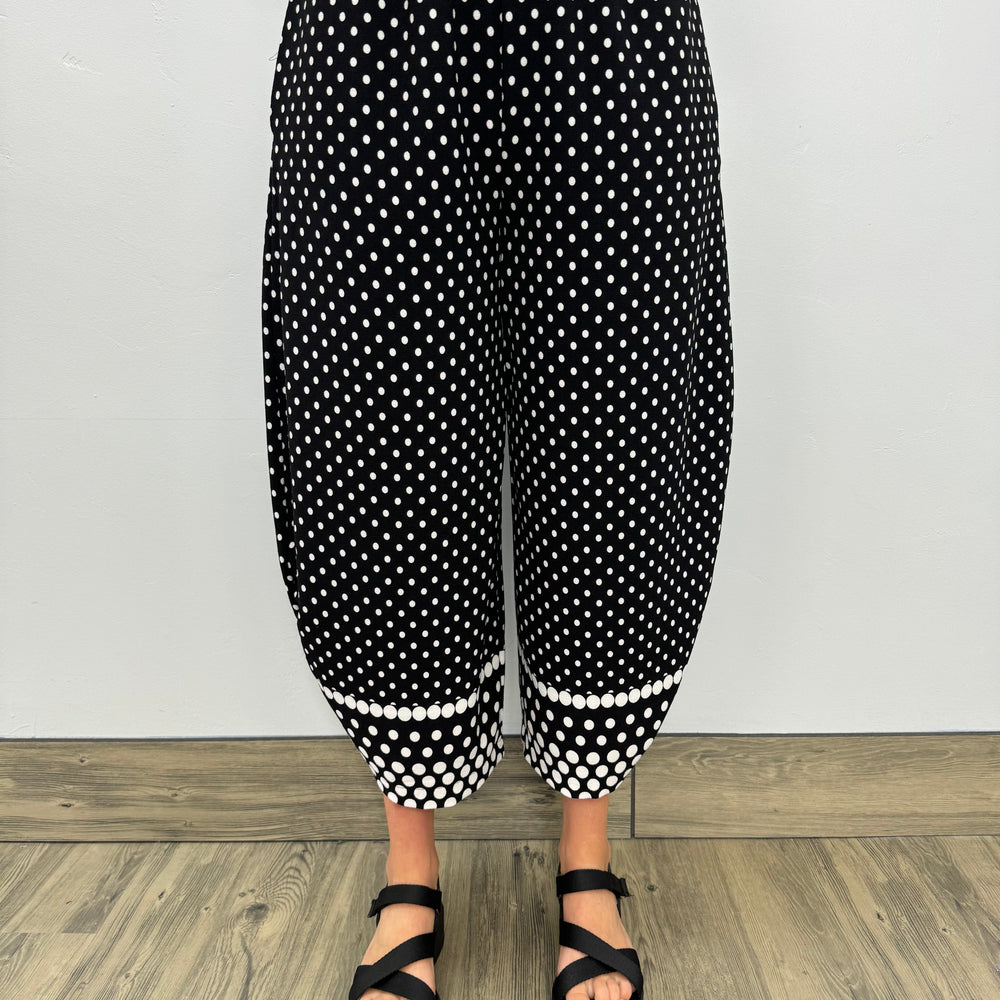 Polka Dot Black and White Pant