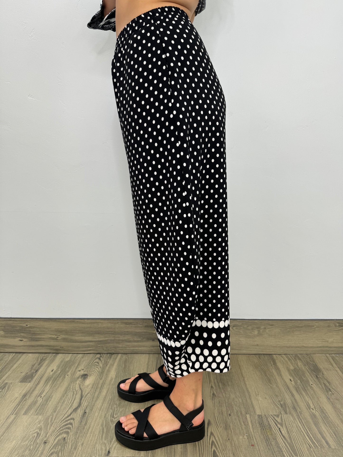 Polka Dot Black and White Pant