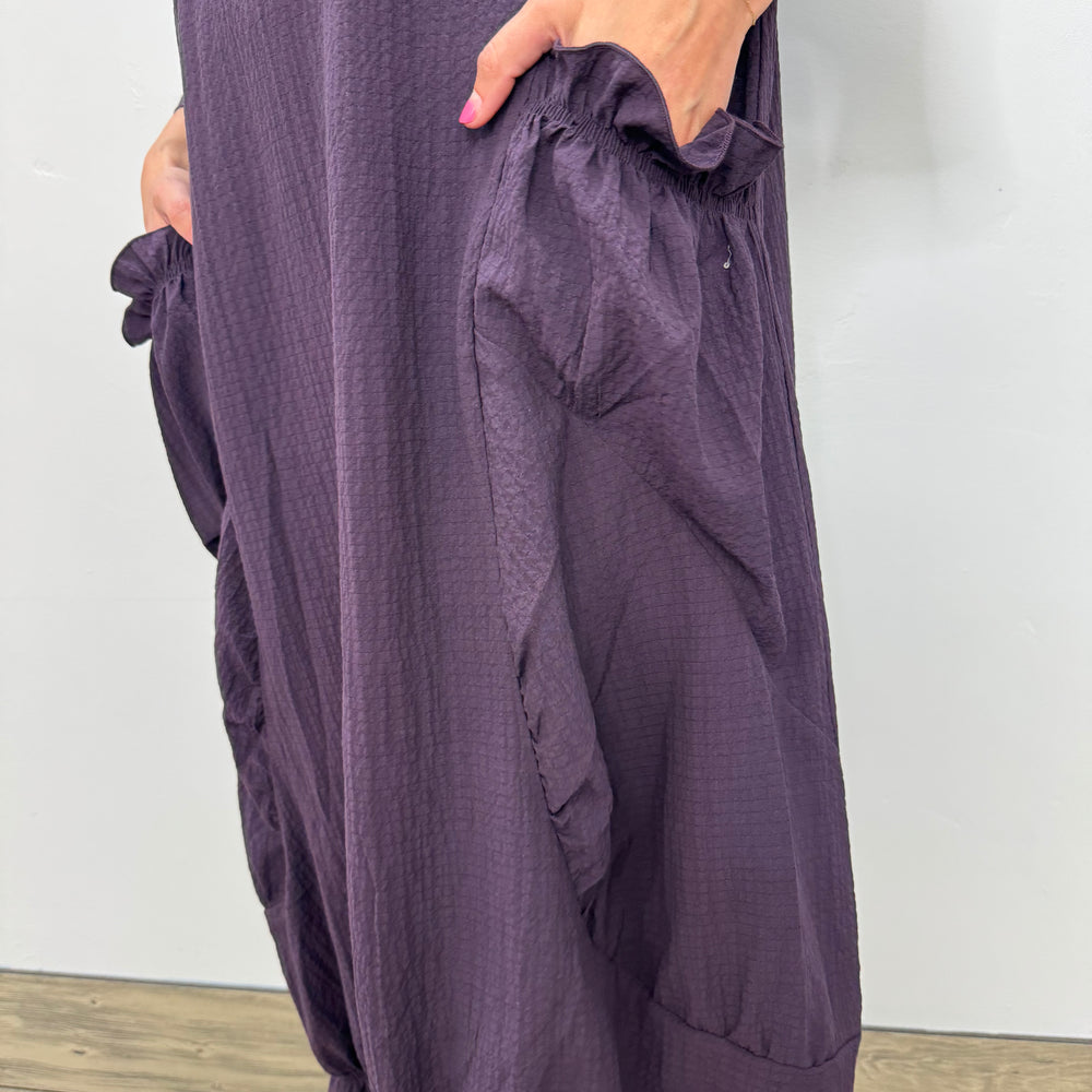 
                  
                    Purple Long Crinkle Dress
                  
                