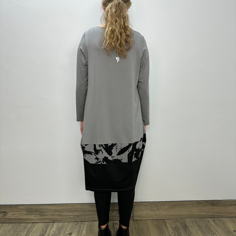 
                  
                    Slate Long Sleeve Pattern Samara Dress
                  
                