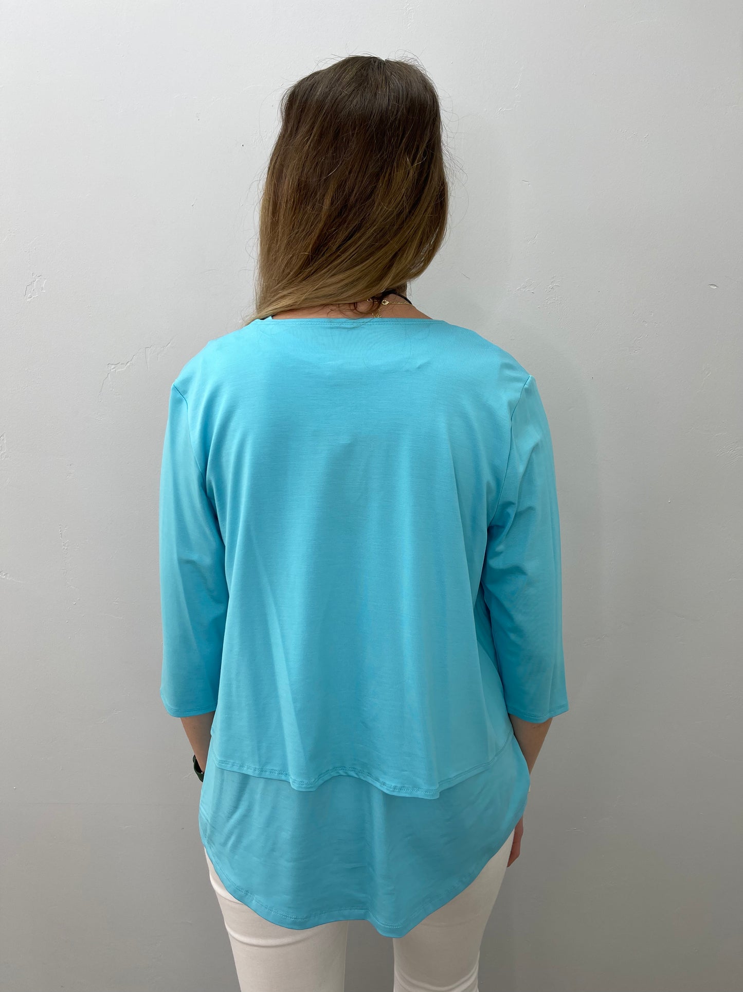 Aqua Bamboo Long Sleeve Cover Up Cardigan