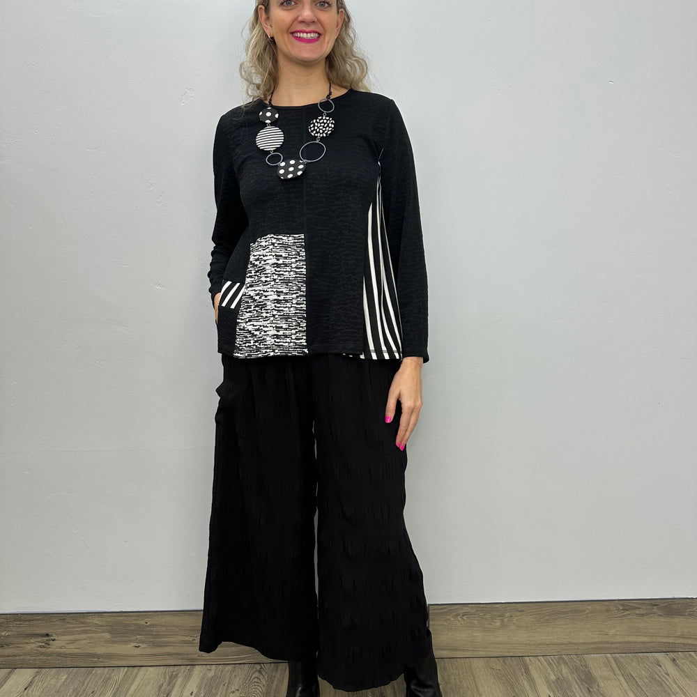 
                  
                    Black and Gray Pattern Tunic
                  
                