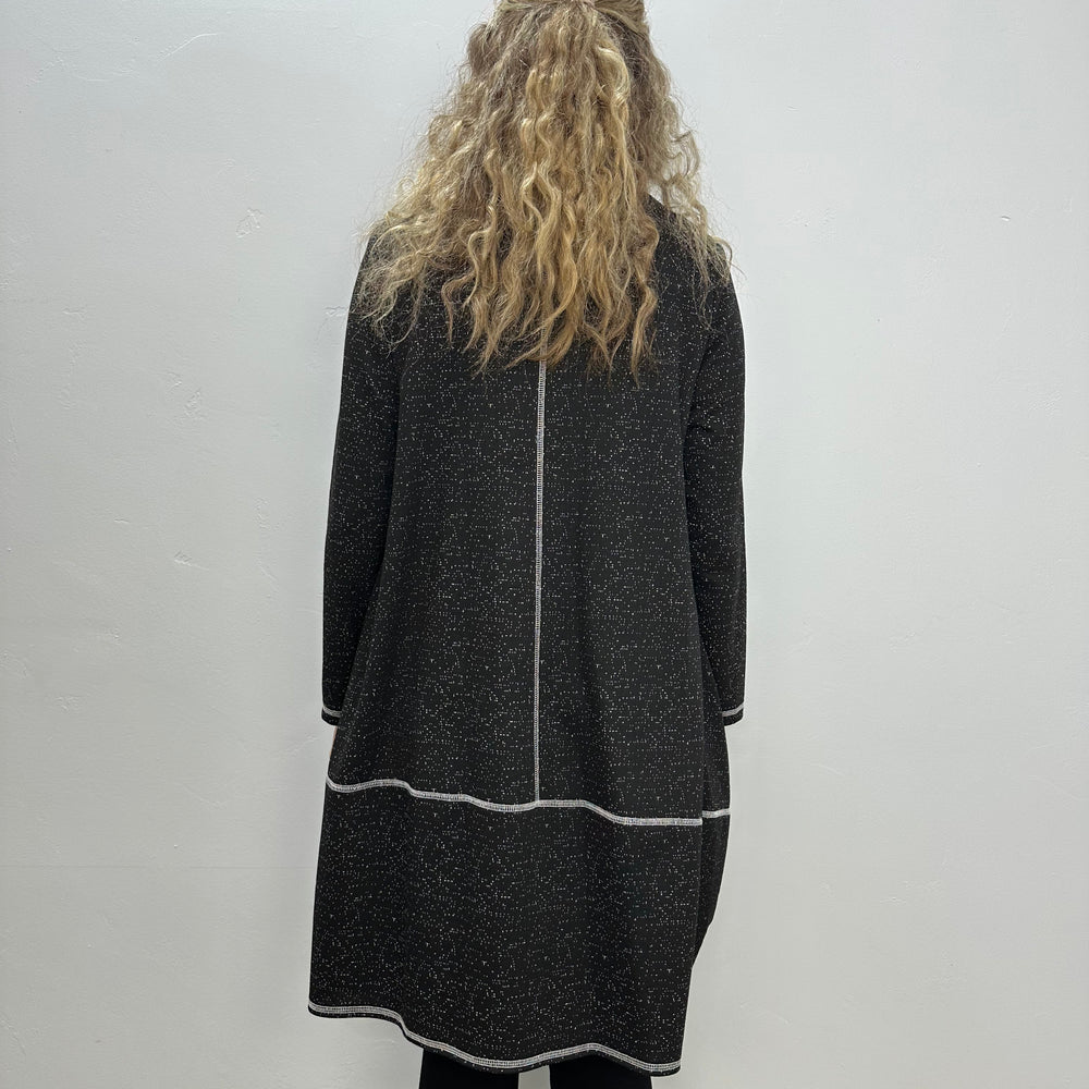 
                  
                    Long Black Tunic with Shapes
                  
                