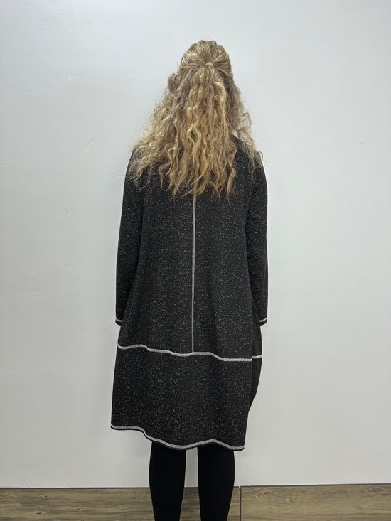 Long Black Tunic with Shapes