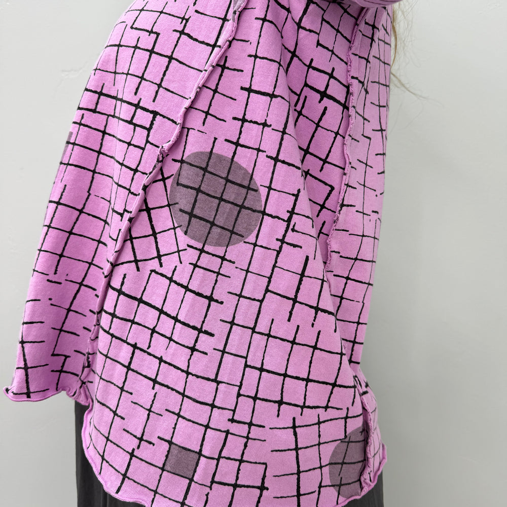 
                  
                    Rose Pink Pattern Long Sleeve Cotton Top
                  
                