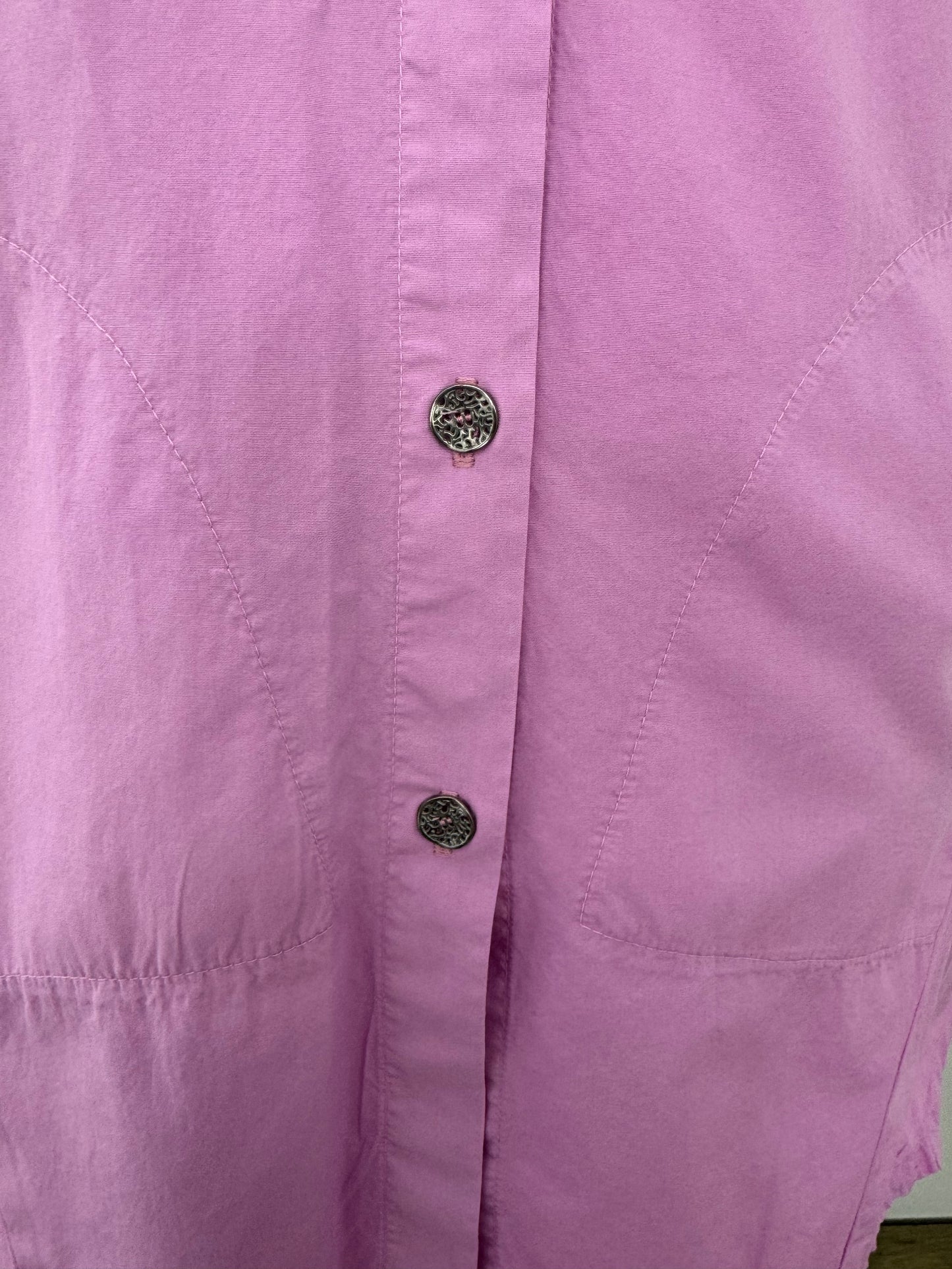 Rose Long Button Down Shirt