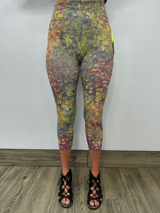 Mosaic Capri High Waist Legging