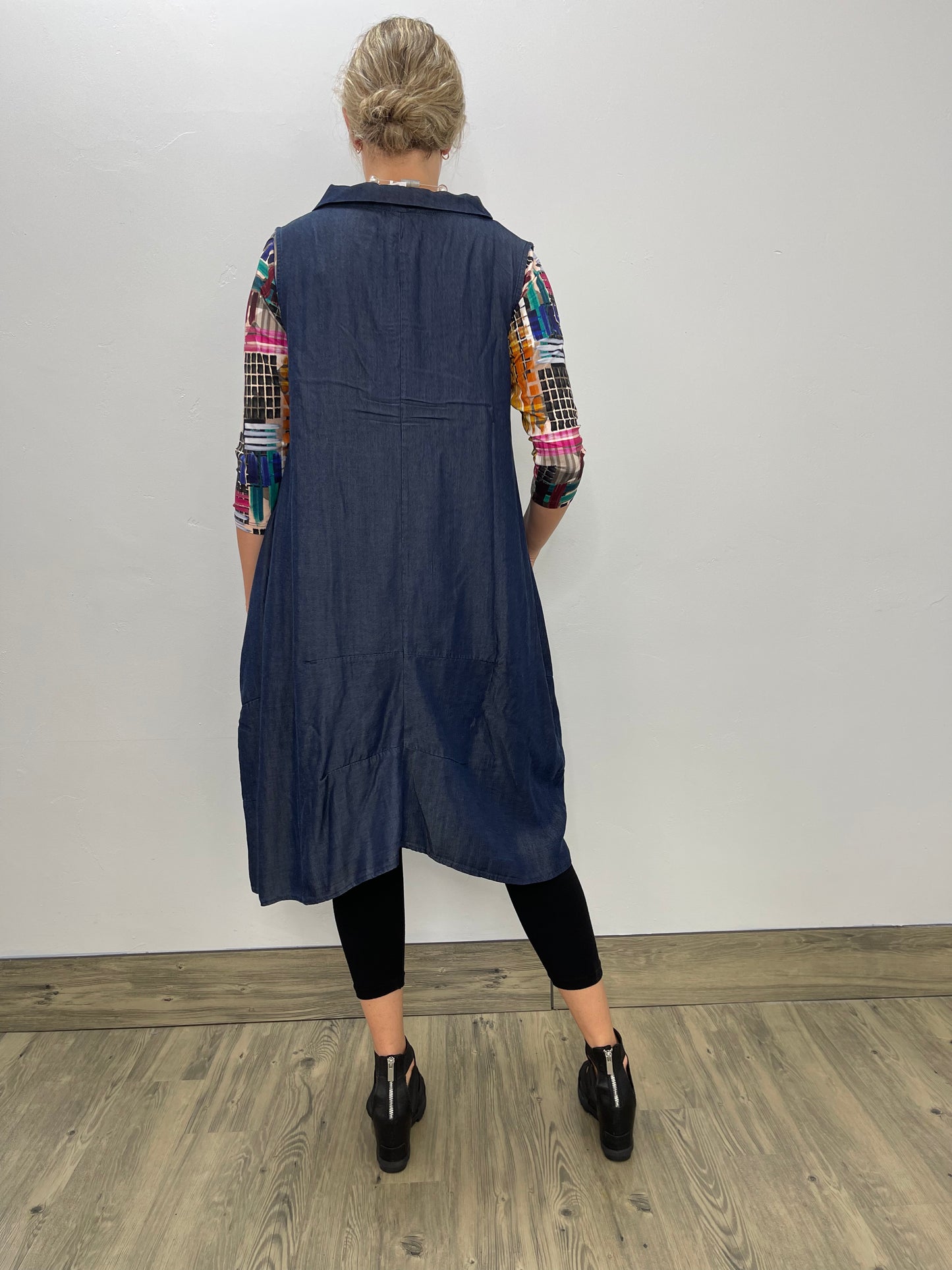 Denim Sleeveless Aubrey Dress