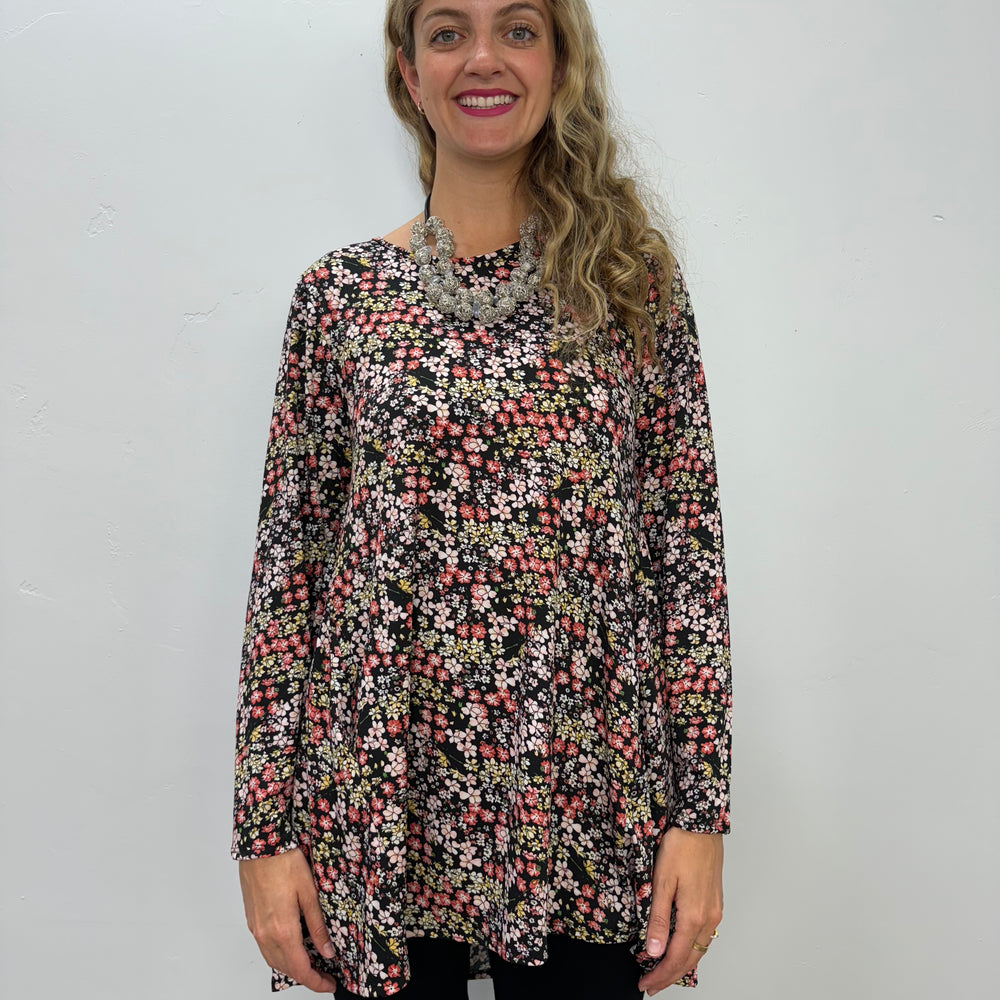 2AM Long Sleeves Tunic - Pansy