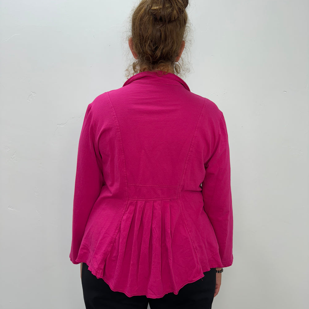 
                  
                    Raspberry Pink Collared Jacket
                  
                